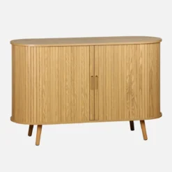 Credenza scandinava a 2 ante scorrevoli, 120cm