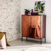 sweeek Credenza vintage effetto legno di noce, 83cm