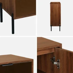 sweeek Credenza vintage effetto legno di noce, 83cm