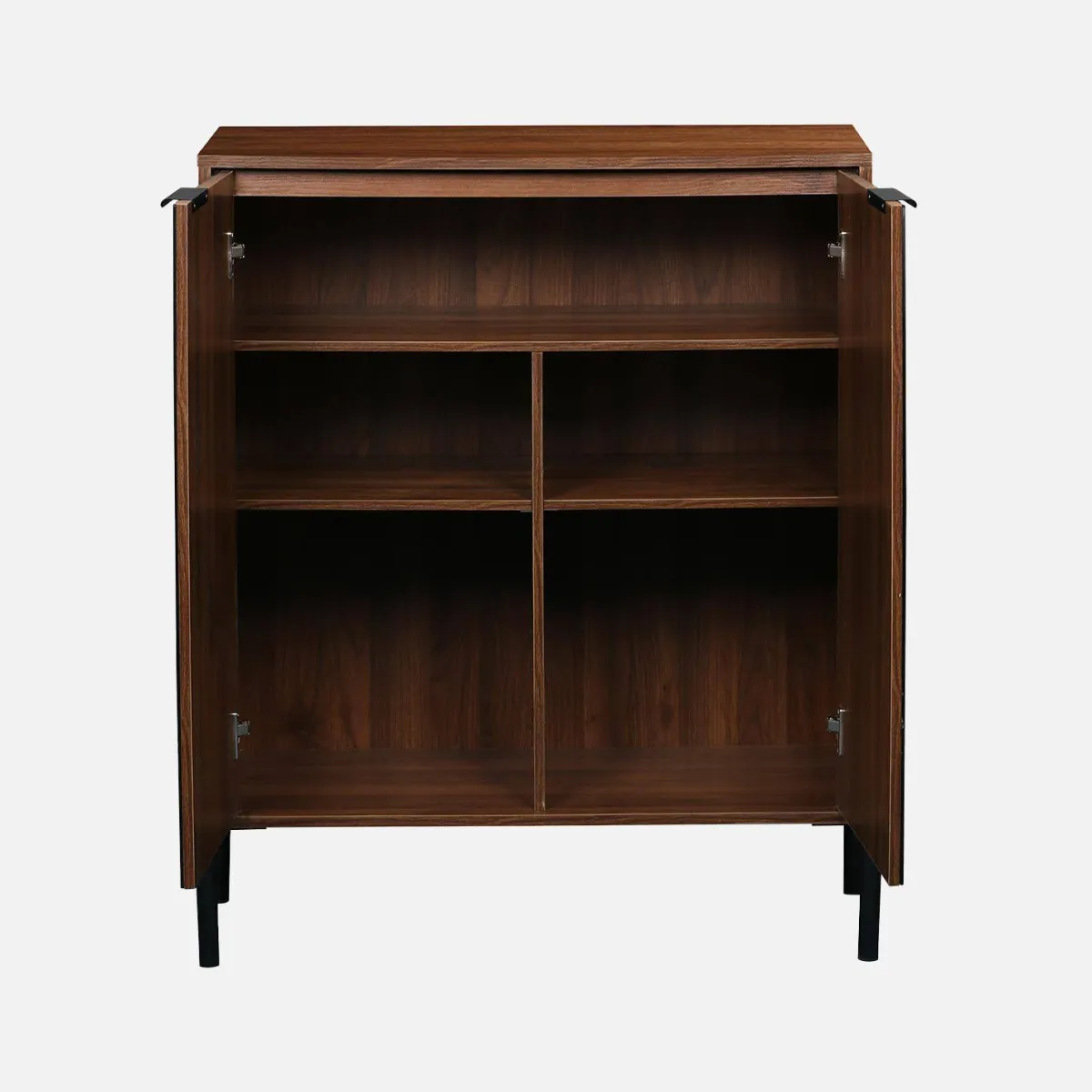 sweeek Credenza vintage effetto legno di noce, 83cm