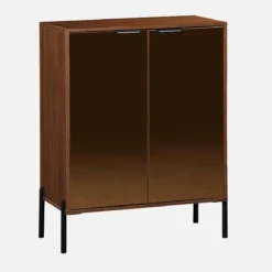 sweeek Credenza vintage effetto legno di noce, 83cm