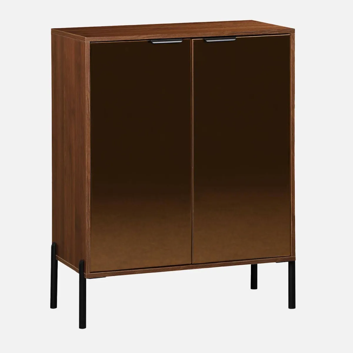 sweeek Credenza vintage effetto legno di noce, 83cm