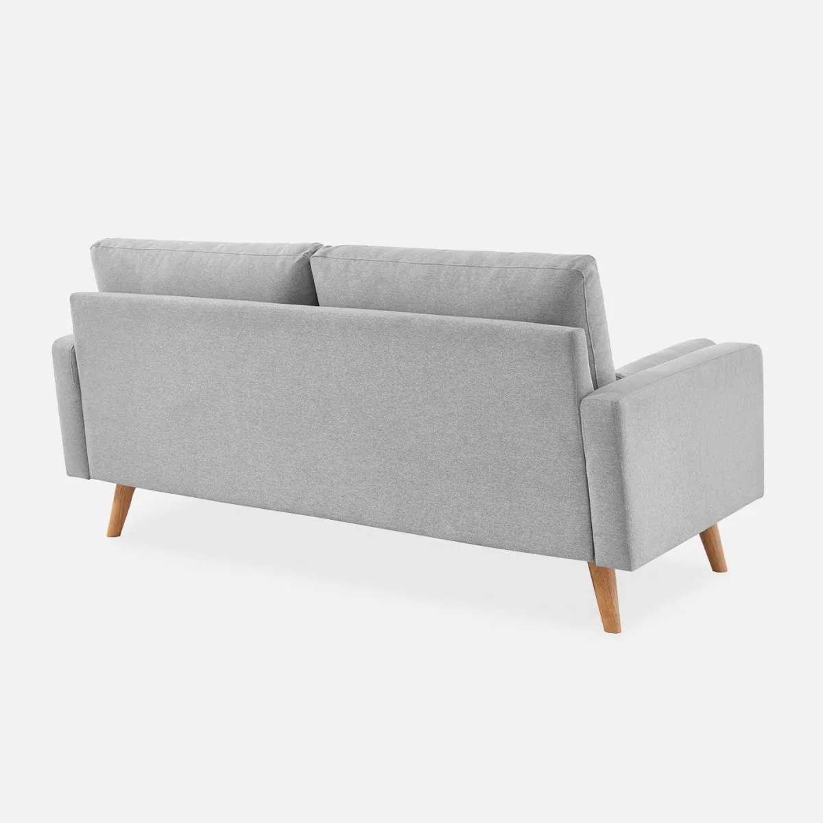 sweeek Divano in stile scandinavo in tessuto semplice, 3 posti