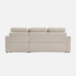 Divano letto angolare reversibile in bouclé, 3 posti