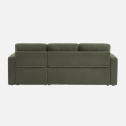 sweeek Divano letto angolare reversibile in bouclé, 3 posti