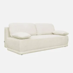 sweeek Divano letto bouclé, 3 posti