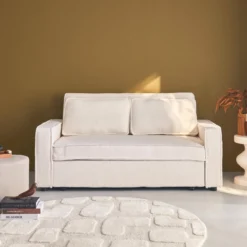 sweeek Divano letto bouclé, 2 posti