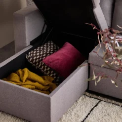sweeek Divano letto compatto in tessuto, 3 posti