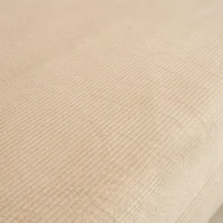 Divano letto futon in velluto a coste e struttura cromata