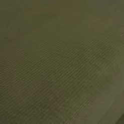 Divano letto futon in velluto a coste e struttura cromata