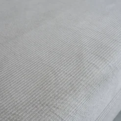 Divano letto futon in velluto a coste e struttura cromata
