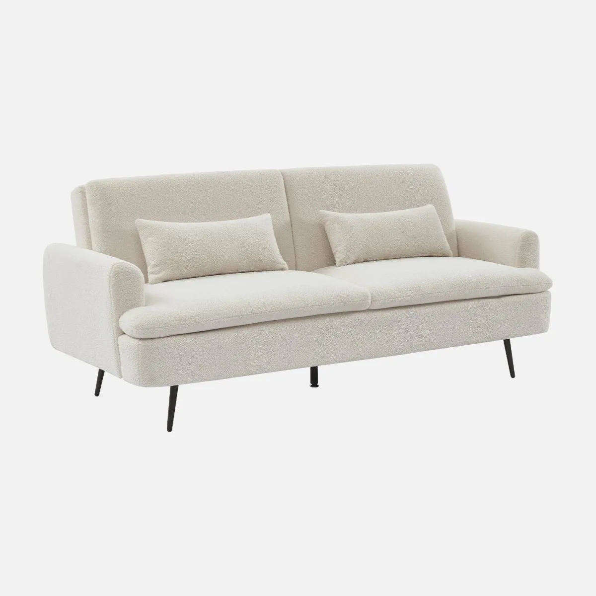 sweeek Divano letto in bouclé, 2–3 posti