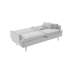 sweeek Divano letto in bouclé, 2–3 posti