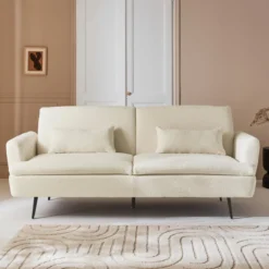 sweeek Divano letto in bouclé, 2–3 posti