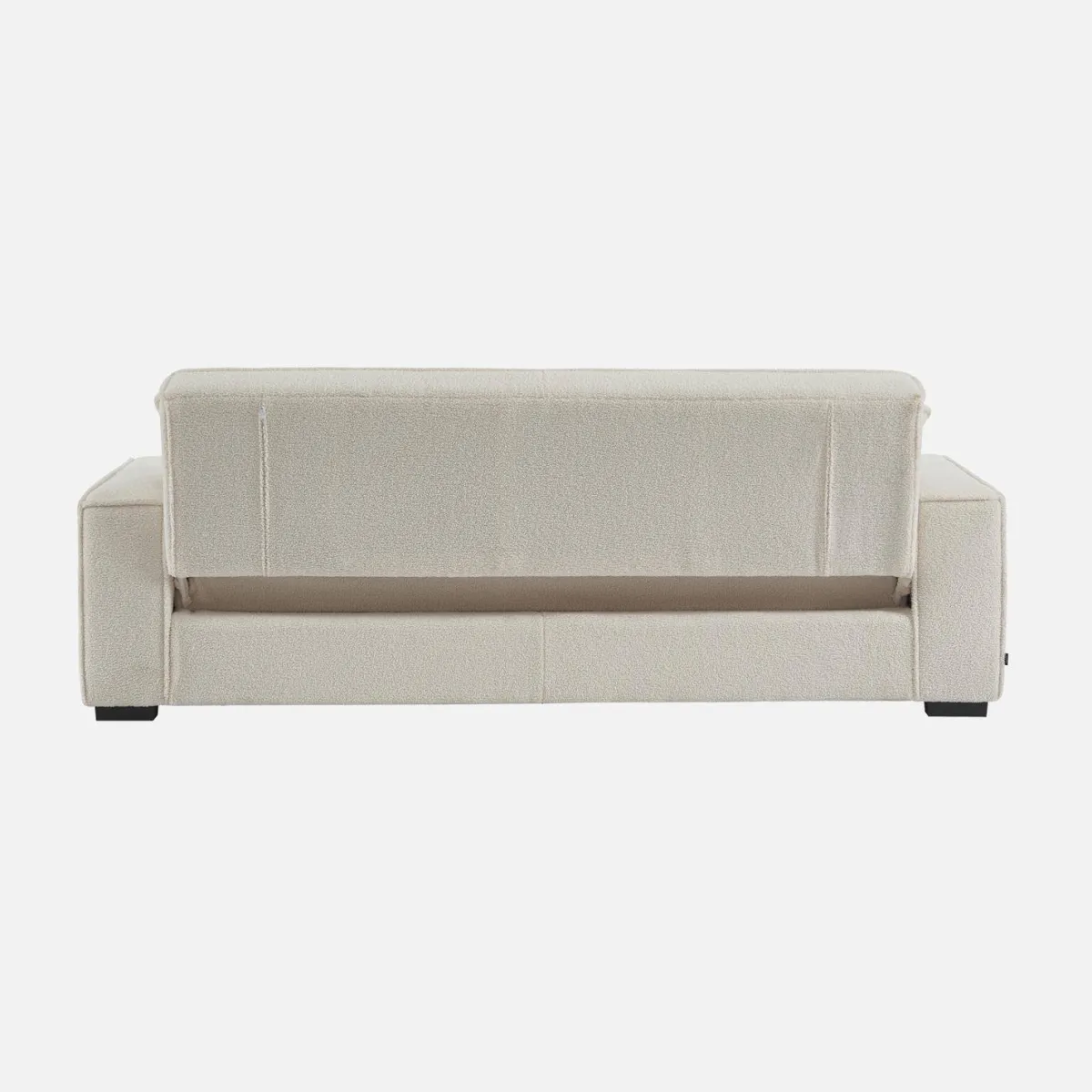 sweeek Divano letto in tessuto bouclé, 3 posti