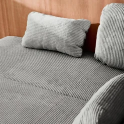 sweeek Divano letto in velluto a coste, 3 posti