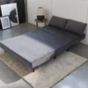 sweeek Divano letto in velluto liscio, 2 posti