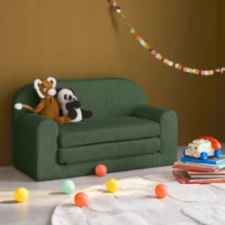 sweeek Divano letto per bambini in velluto a coste