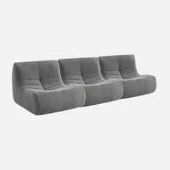 sweeek Divano modulare in bouclé, 3 posti