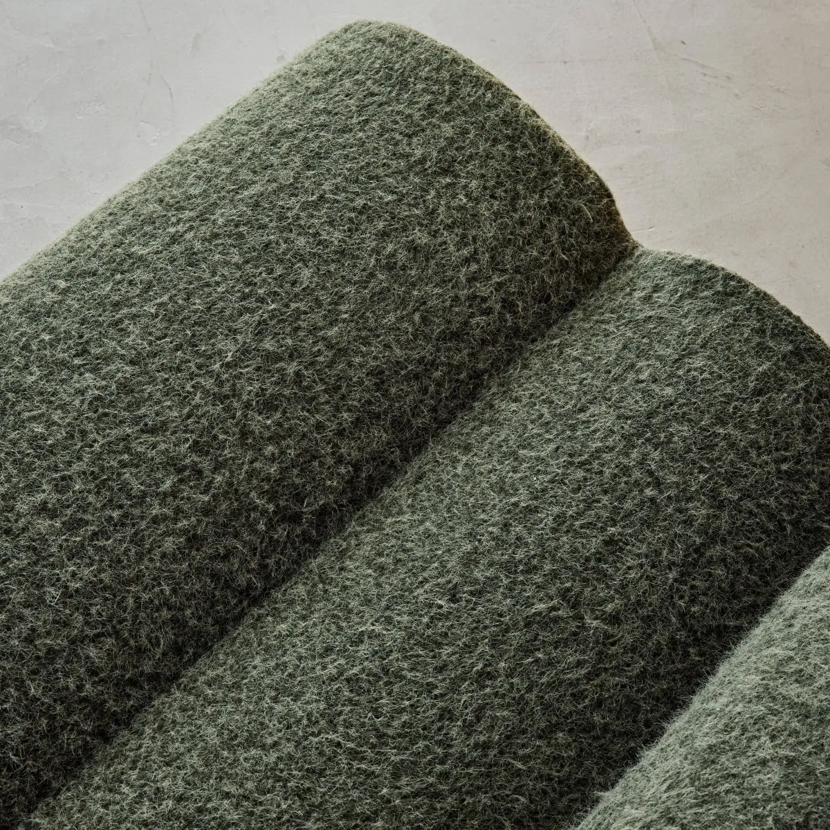 sweeek Divano modulare tessuto effetto alpaca, 2 posti