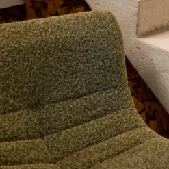 sweeek Divano modulare tessuto effetto alpaca, 3 posti