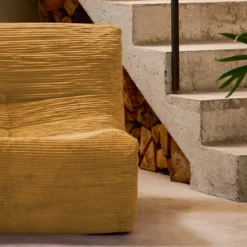 Divano modulare velluto, 3 posti