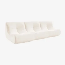 sweeek Divano modulare velluto, 3 posti