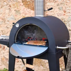 sweeek Forno per pizza da esterno a carbonella con ruote