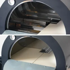 sweeek Forno per pizza da esterno a carbonella con ruote