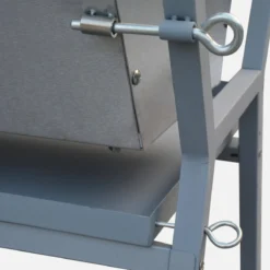 sweeek Girarrosto a carbone motorizzato inclinabile in acciaio inox con spiedo e copertura