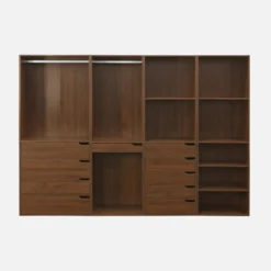 sweeek Kit armadio modulare decorazione legno 4 elementi