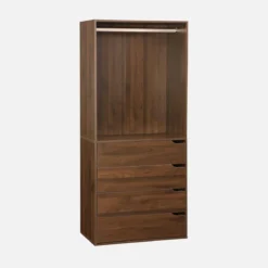 sweeek Kit armadio modulare decorazione legno 4 elementi