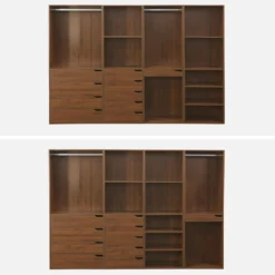 sweeek Kit armadio modulare decorazione legno 4 elementi