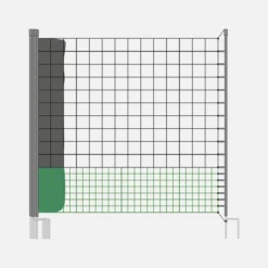 Kit di recinzione in rete modulare per galline
