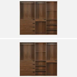 sweeek Kit guardaroba modulare decorazione legno 3 elementi