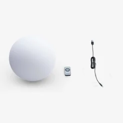 Lampada a sfera LED luce bianca con batteria ricaricabile