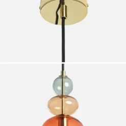 sweeek Lampada a sospensione in vetro, Ø15cm