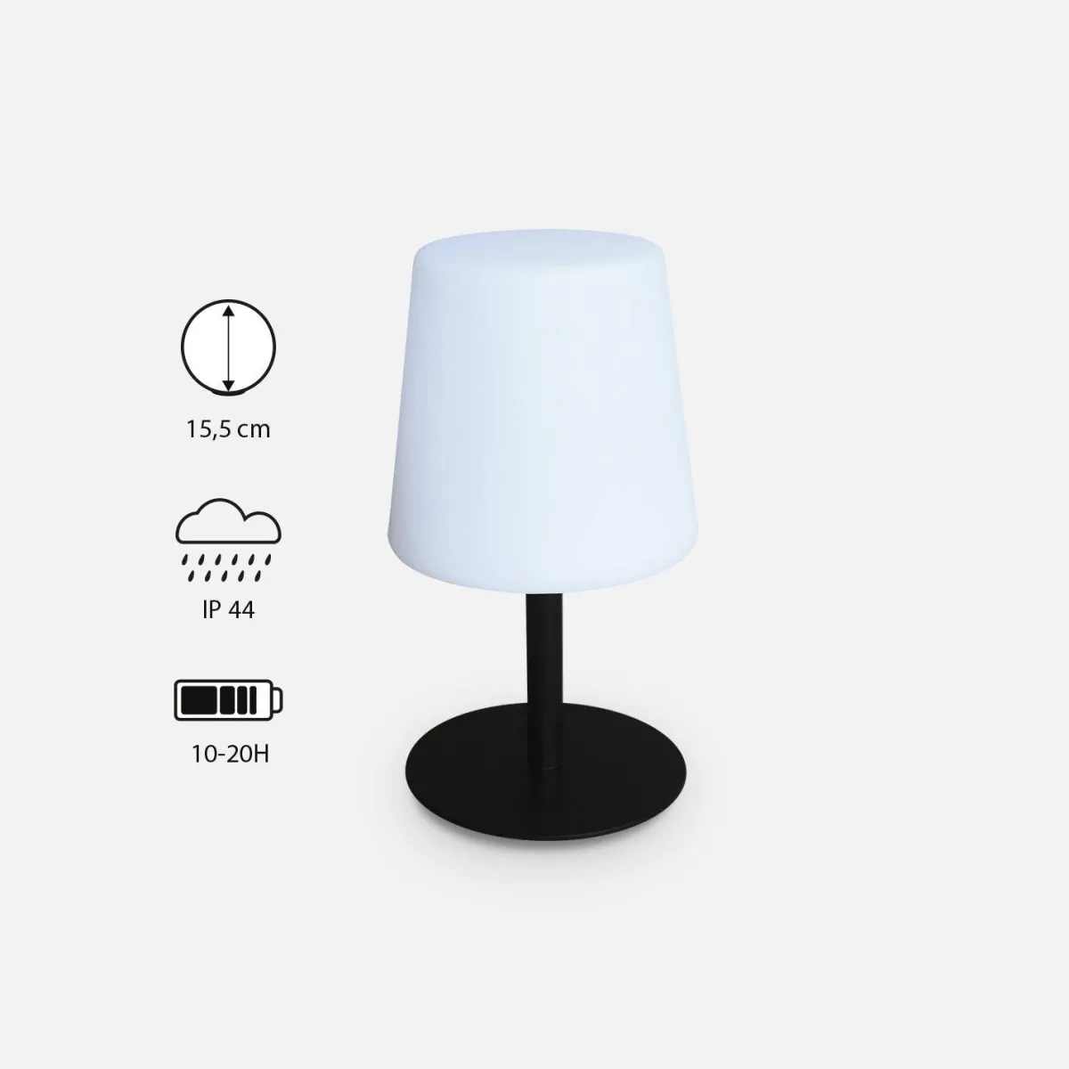 sweeek Lampada da tavolo a LED per interni/esterni 16cm