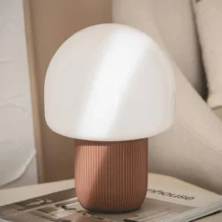sweeek Lampada da tavolo da interno in resina e PVC, Ø18cm