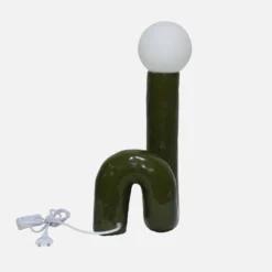 sweeek Lampada da tavolo in design organico ceramica smaltata, 45cm