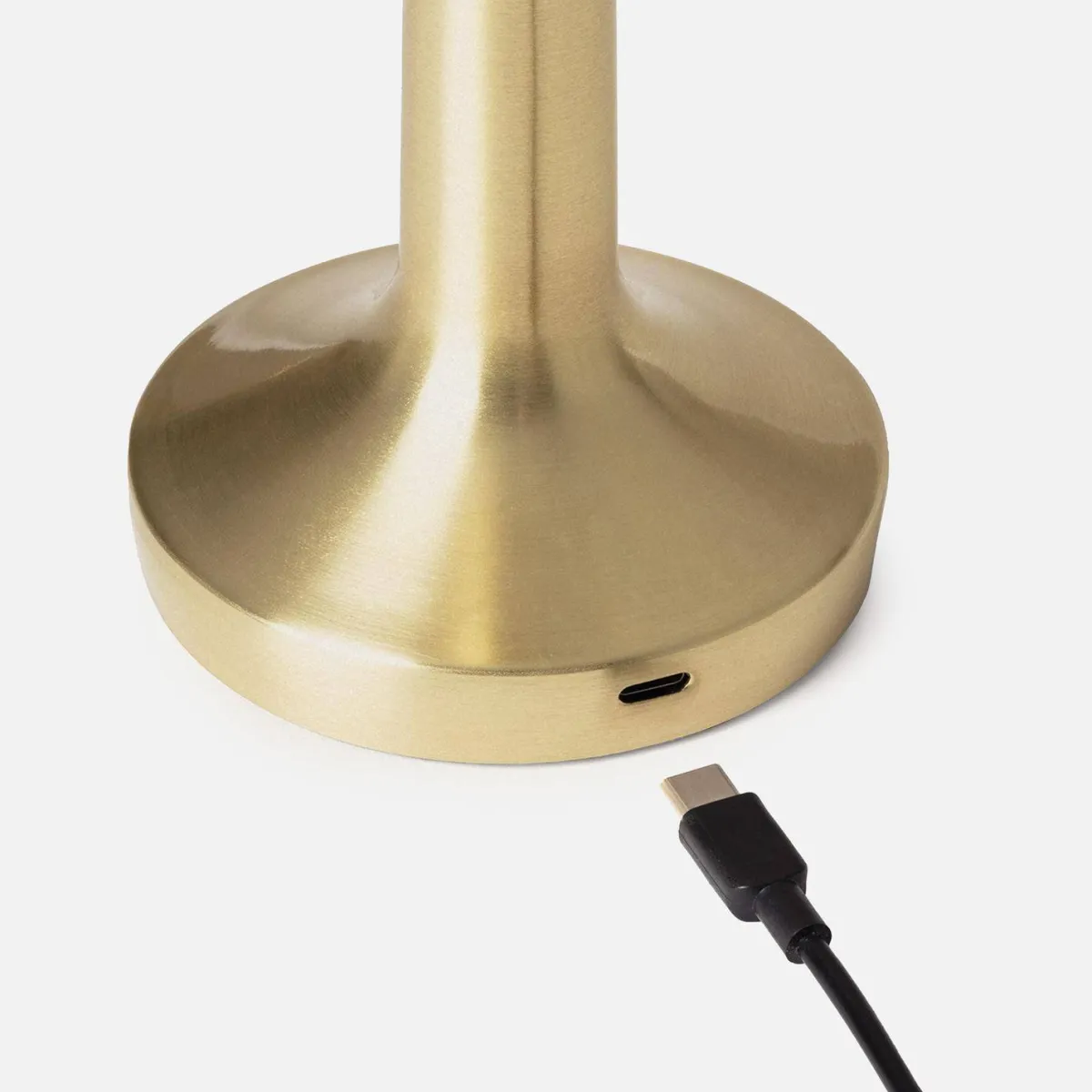 sweeek Lampada da tavolo interna LED metallo dorato, 9cm