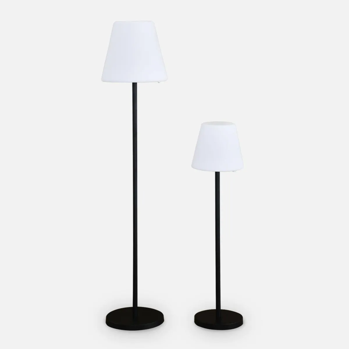 sweeek Lampada da terra colore bianco con batteria ricaricabile