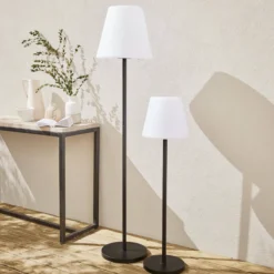 sweeek Lampada da terra colore bianco con batteria ricaricabile