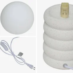 sweeek Lampada di ceramica maculata da interno