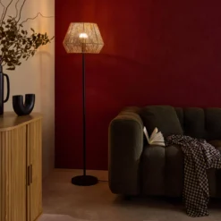sweeek Lampada effetto rattan, 150cm