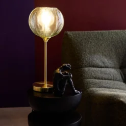 sweeek Lampada in metallo e vetro, 20cm