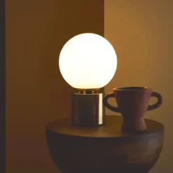 sweeek Lampada in metallo e vetro, 25cm