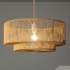 sweeek Lampada sospensione interna effetto rattan, 50cm
