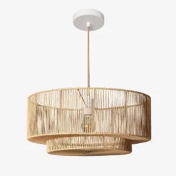 sweeek Lampada sospensione interna effetto rattan, 50cm