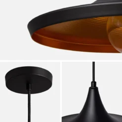 sweeek Lampada sospensione interne metallo, 35cm